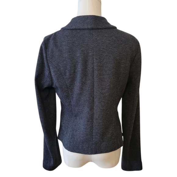 Banana Republic Gray Soft Blazer Jacket Size 8 - Picture 3 of 4